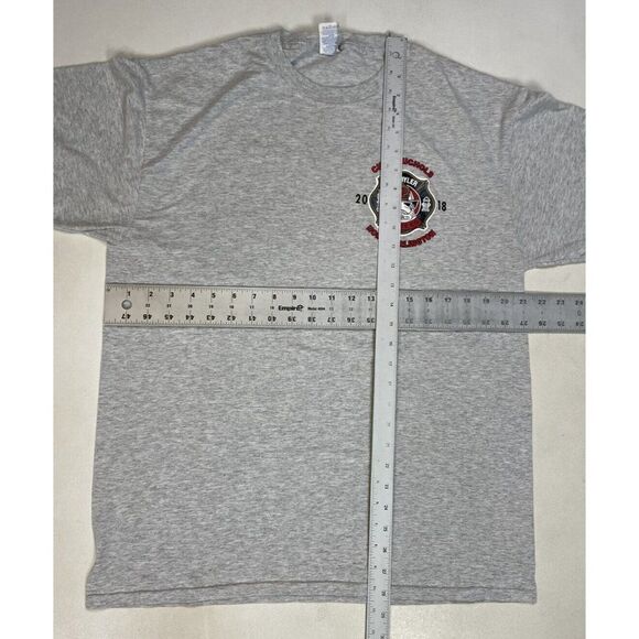 Fire Department North Arlington New Jersey T-shirt Men Large Gray Firemen 2018 - Picture 6 of 6
